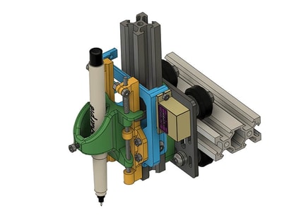 CNC pen / sharpie holder for plotter - 3D Printable Model on