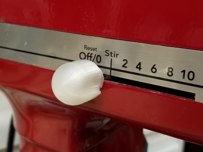 Replacing a broken knob on a KitchenAid mixer - 3D Printing