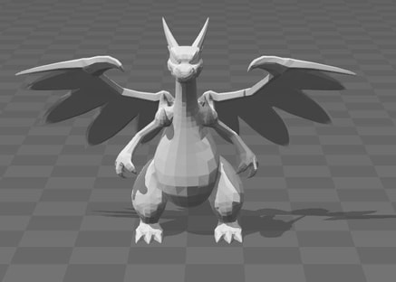 STL file Pokemon - Mega Charizard X 🐉・3D printer design to