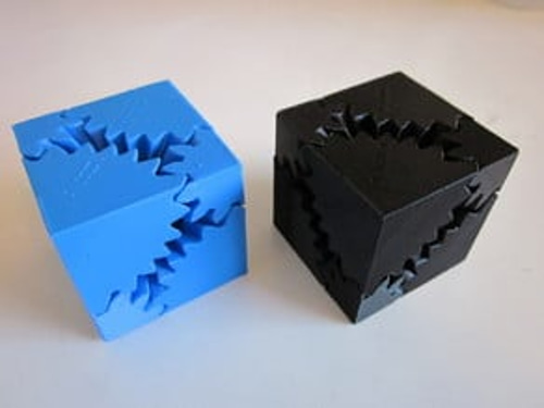 The Gyroscopic Cube Gears 3D Model